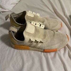 adidas Beige and Orange Sneakers